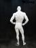 Mnnliche Schaufensterpuppe in wei glnzend, Bodybuilder