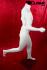 Mnnliche Schaufensterpuppe Jogger Sportler wei matt kopflos Schaufensterfigur