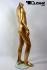 Mnnliche Schaufensterpuppe Schaufensterfigur gold kopflos Mannequin