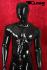 Mnnliche Schaufensterpuppe schwarz, faceless