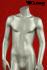 Mnnliche Schaufensterpuppe silber headless