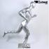 Mnnliche Schaufensterpuppe, Sportlich, faceless, silber