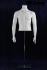 Mnnlicher Torso headless white mat mit Armen
