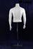 Mnnlicher Torso headless white mat mit Armen