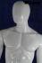 Male mannequin, faceless, white shining