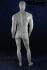 Male mannequin, faceless, white shining