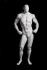 Male mannequin, faceless, white