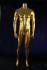 Male mannequin, headless, gold