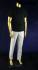 Male mannequin, headless, gold