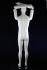 Male mannequin, movable, white shining