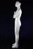 Male mannequin, movable, white shining