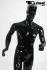 Male mannequin, sporty, shining black