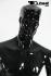 Male mannequin, sporty, shining black