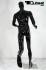 Male mannequin, sporty, shining black