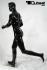 Male mannequin, sporty, shining black