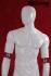 Male Mannequin with moveable Arms, white shining