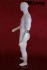 Male Mannequin with moveable Arms, white shining