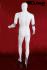 Male Mannequin with moveable Arms, white-shining