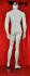 Male window mannequin, faceless
