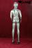 Mannequin, male, young, silver