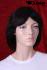 Mediumlong real hair wig