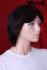 Mediumlong real hair wig