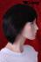 Mediumlong real hair wig
