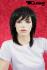 Mediumlong wig black