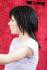 Mediumlong wig black