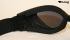 Motorcycle Goggles Black, Mirrored Lenses