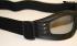 Motorcycle Goggles Black with Mirrored Lenses