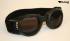 Motorcycle Goggles Classic, Black with Smoke Tinted Lenses