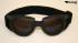 Motorcycle Goggles Classic, Black with Smoke Tinted Lenses