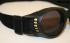 Motorcycle Goggles Classic, Black with Smoke Tinted Lenses