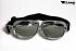 Motorcycle Goggles Classic, Silver Lenses