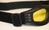 Motorradbrille Brille Oldtimer Biker Chopper schwarz mit gelb getnten Glsern