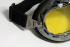 Motorradbrille chrom, Pilotenbrille im Nostalgie Look -  Glas gelb yellow