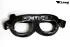 Motorradbrille Classic, schwarz mit klaren Glsern