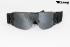 Motorradbrille Fliegerbrille Biker Oldtimer schwarz mit verspiegelten Glsern
