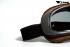 Motorradbrille Fliegerbrille Brille Biker ECHT LEDER braun mit getnten Glsern