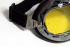 Motorradbrille Fliegerbrille Chopper Biker schwarz mit gelb getnten Glsern