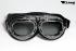 Motorradbrille Fliegerbrille Oldtimer Chopper Biker schwarz mit getnten Glsern