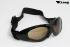 Motorradbrille schwarz, Smoke-getnte Glser