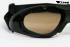 Motorradbrille schwarz, Smoke-getnte Glser