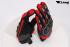 Motorradhandschuh, schwarz/rot  Microfaser Lycra Protektoren Gr. M
