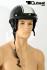 Motorradhelm Halbschale schwarz wei Gr. L