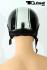 Motorradhelm Halbschale schwarz wei Gr. L
