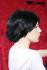 Percke kurze schwarze Haare