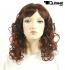 Red brown long hair wig, curls