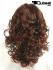 Red brown long hair wig, curls